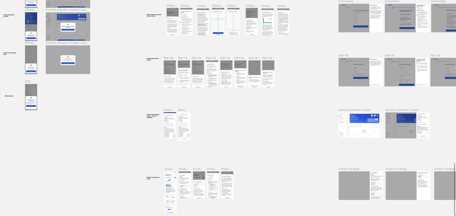 Not a representative sample. The whole set: deposits, withdrawals, strategy changes, KYC, onboarding, performance, and more — web.